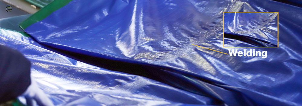What is the finished size and Cut size of Poly Tarps? 