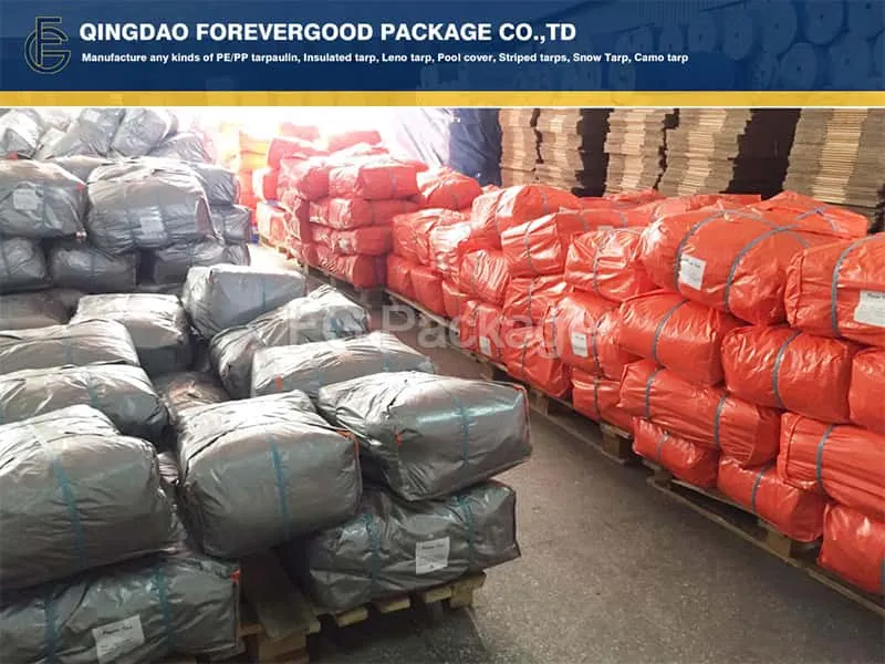 Orange Silver Watetproof Poly Tarps