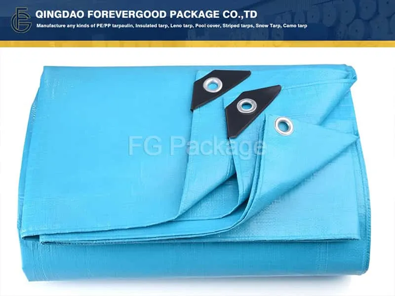 HDPE Tarpaulin Sheet Black Corner