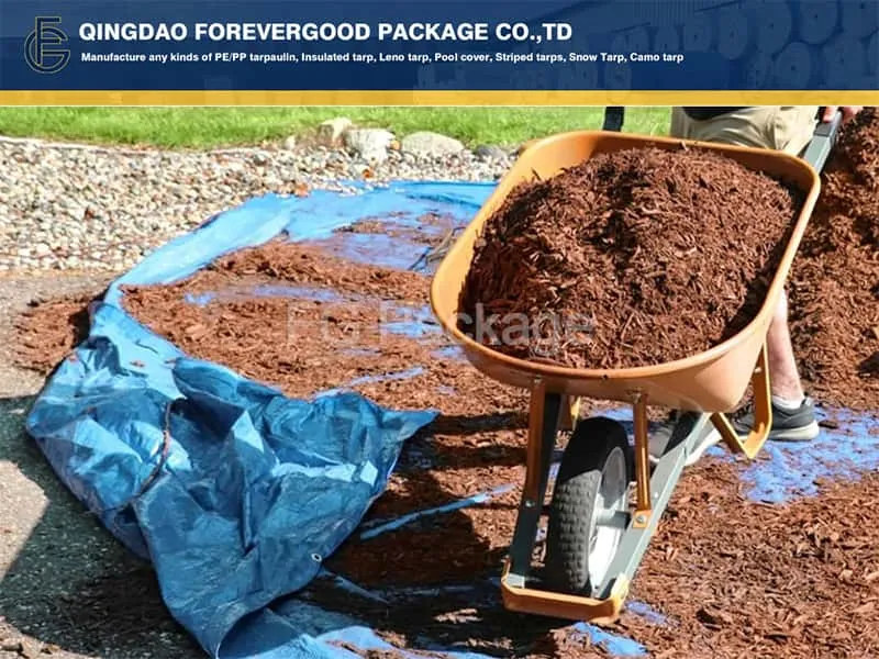 Ground Used PE Tarpaulin Sheet