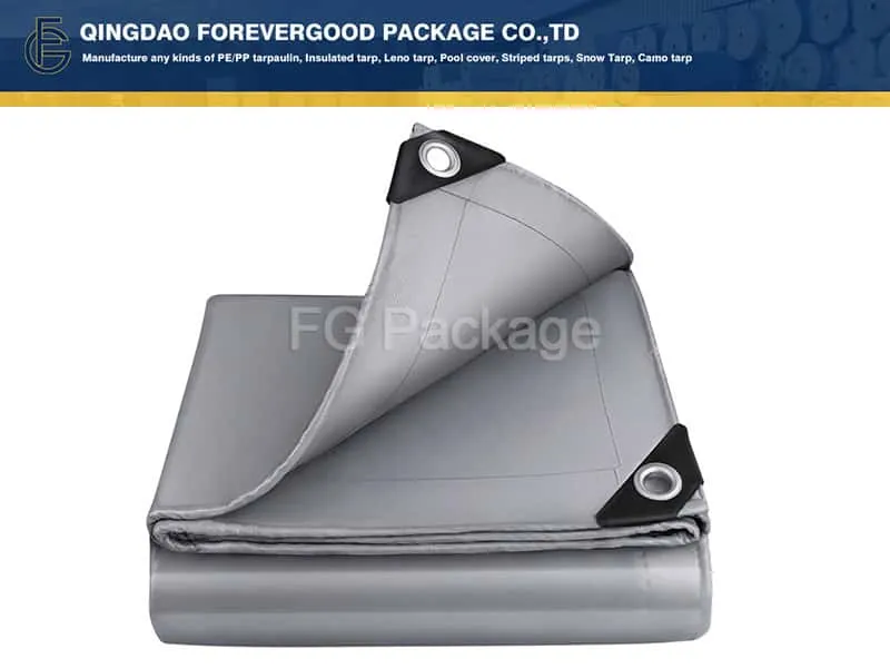 Silver PVC Outdoor Tarps Sheet