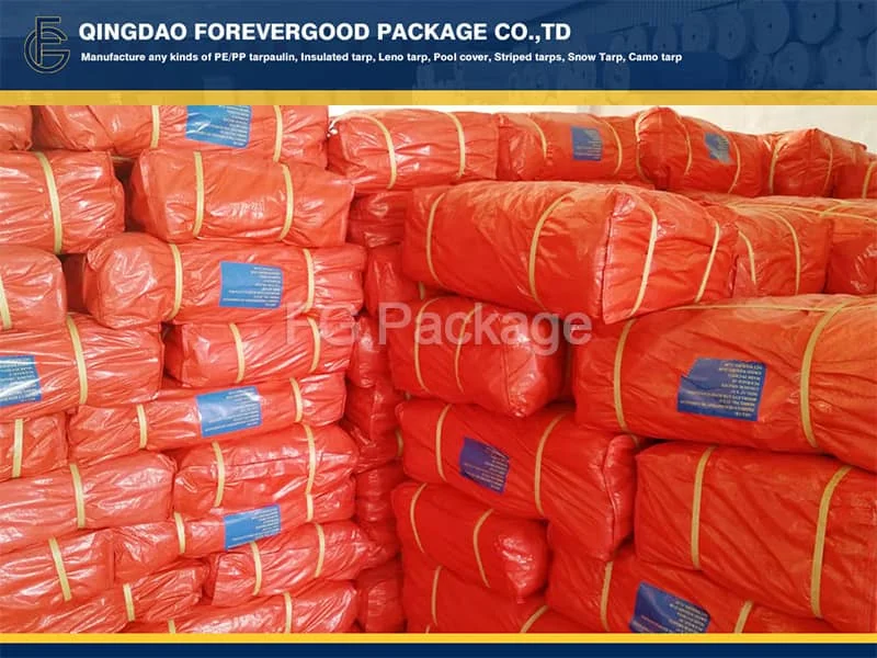 Orange 80gsm-100gsm PE Tarpaulin Sheet