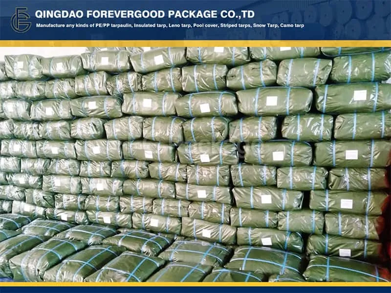 90-120gsm Olive Green  Pe Fabrics Waterproof PE Tarpaulin