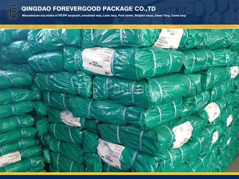 Green Waterproof 180gsm PE Tarps Firewood Poly Tarps Cover